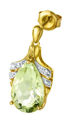 Ohrstecker mit einem tropfenförmigen Amethysten 