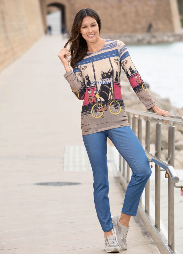 Shirt mit "Katzenmotiv" 