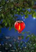 Solar-Hei&szlig;luftballon mit Flackereffekt ROT