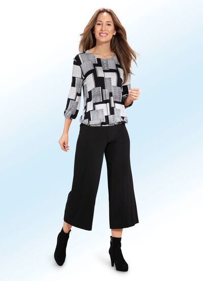 Shirt-Tunika mit Schmuckkn&ouml;pfen 