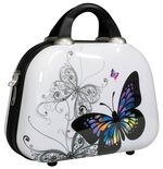 Beautycase Butterfly mit unterteiltem Innenfach 