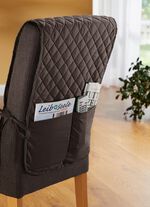 Stuhlhusse mit Taschen und Bandeinfassung 