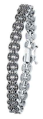 Armband mit echt Markasit, im Antik-Finish 