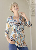 Longshirt mit 3/4-langen &Auml;rmeln 