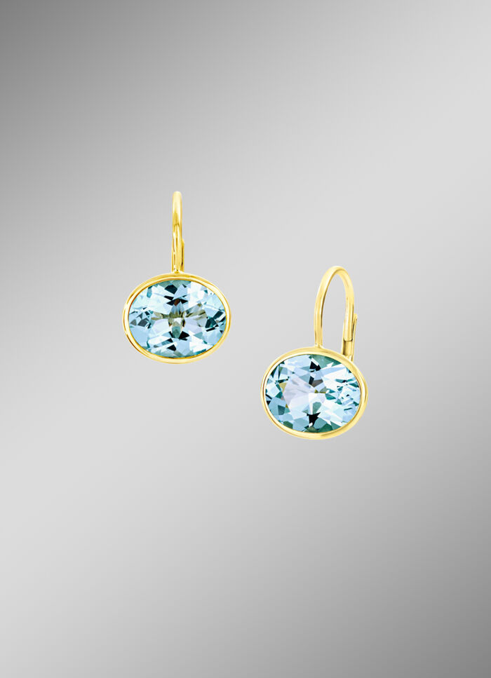 Ohrringe mit Blautopas 