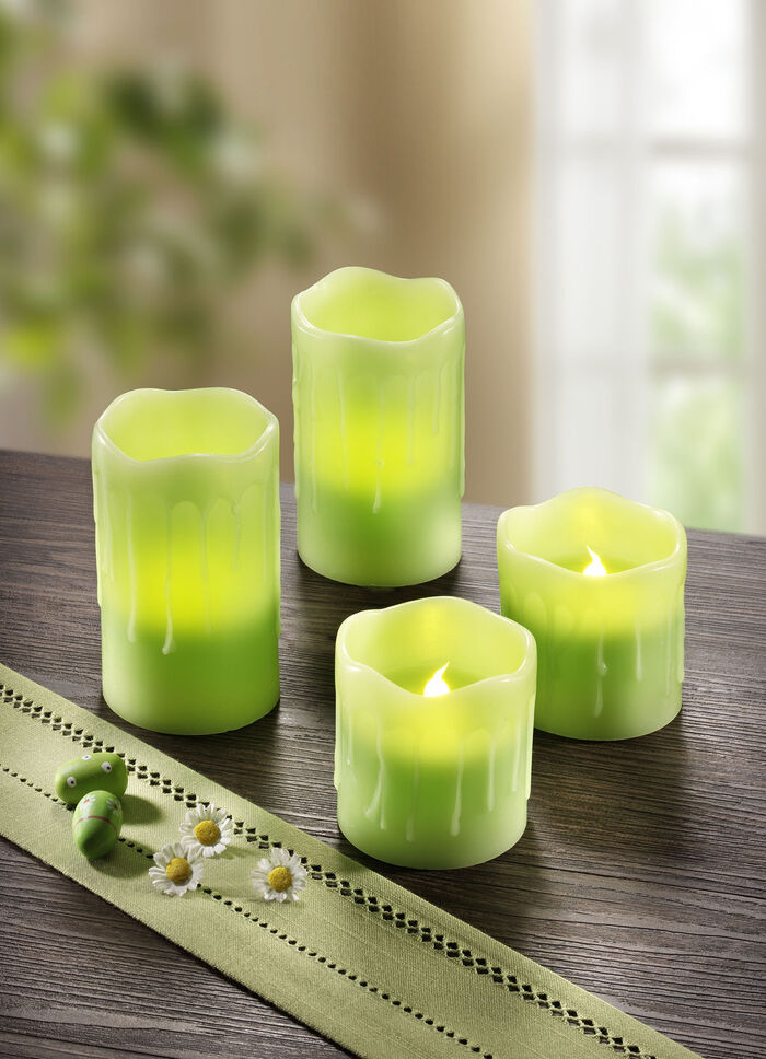 LED-Echtwachszerzen mit Duft 