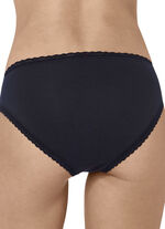 Sloggi 24/7 Dreierpack Slips mit Spitzenbandabschlüssen SCHWARZ