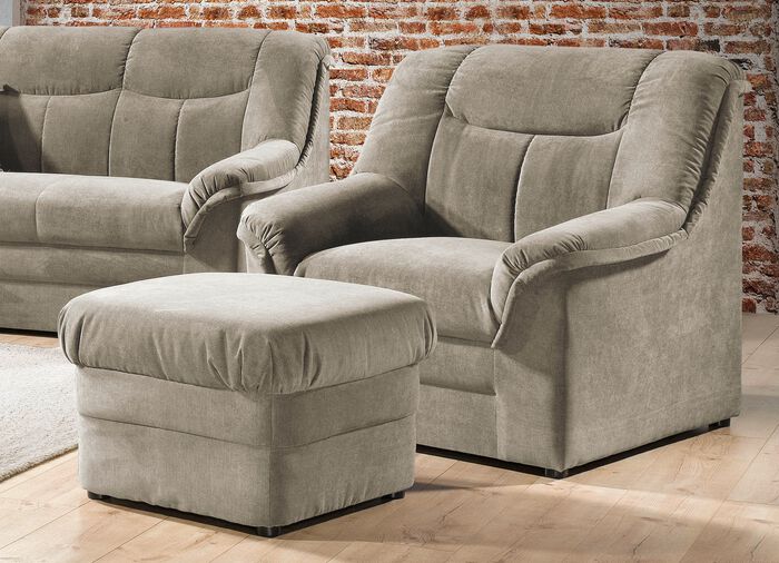 Frei im Raum aufstellbare Polsterm&ouml;bel BEIGE