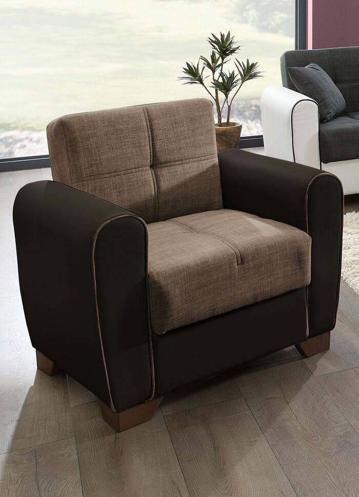 Polsterm&ouml;bel mit Bettfunktion und Bettkasten 