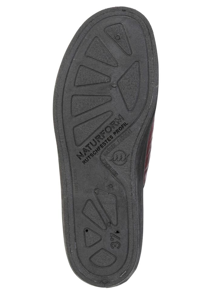 Klassische Damen-Hausschuhe, mit Textilfutter 