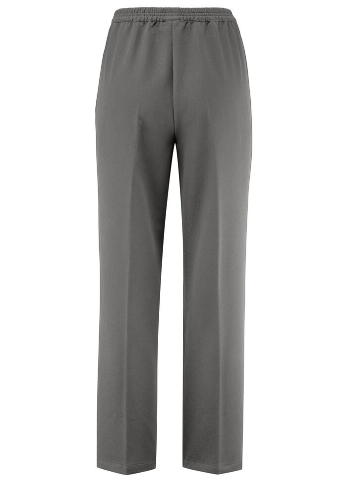 Hose mit schm&uuml;ckendem Zierteil  GRAU MELIERT