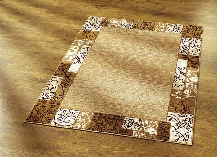 Moderne Br&uuml;cken,Teppiche und Bettumrandung BEIGE