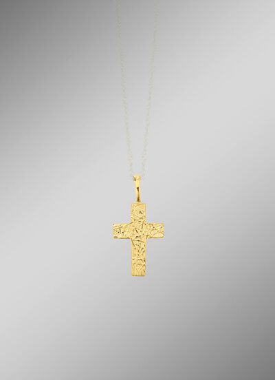 Kreuz-Anh&auml;nger aus Gold 