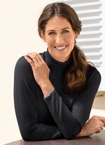 Pullover in weich fließender Qualität SCHWARZ