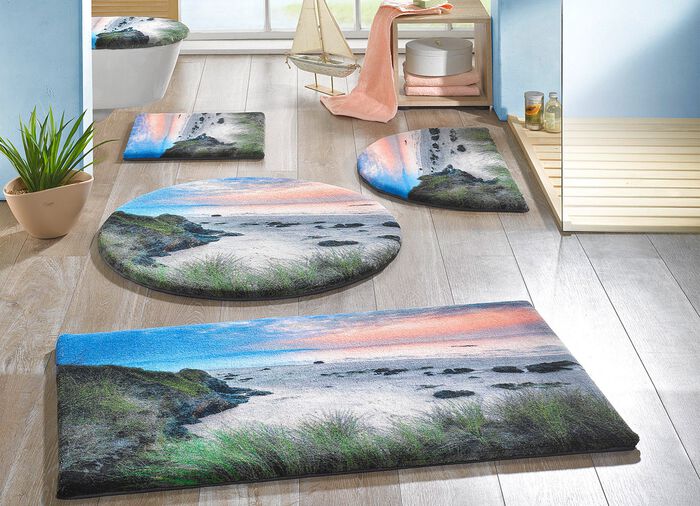 Badgarnitur mit rutschhemmender Latex-R&uuml;ckseite 