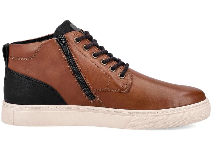 Rieker Schn&uuml;r-Boot aus schattiertem Nappaleder 