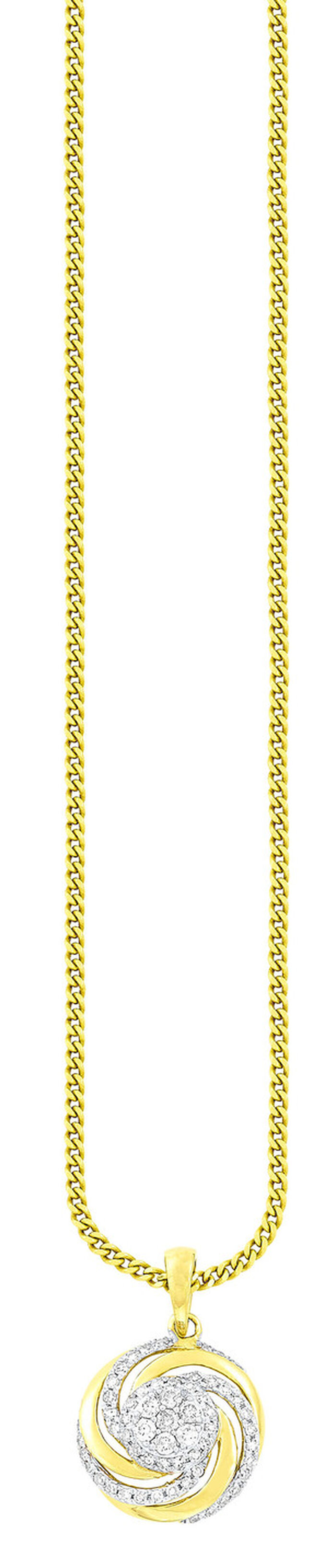 Interessanter Anhänger mit 7 Brillanten und 56 Diamanten 