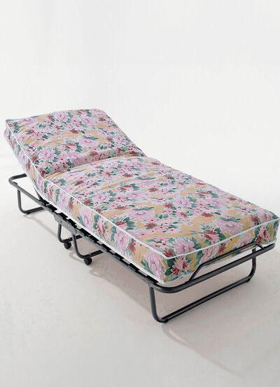 G&auml;stebett mit Lattenrost und 4 Rollen 