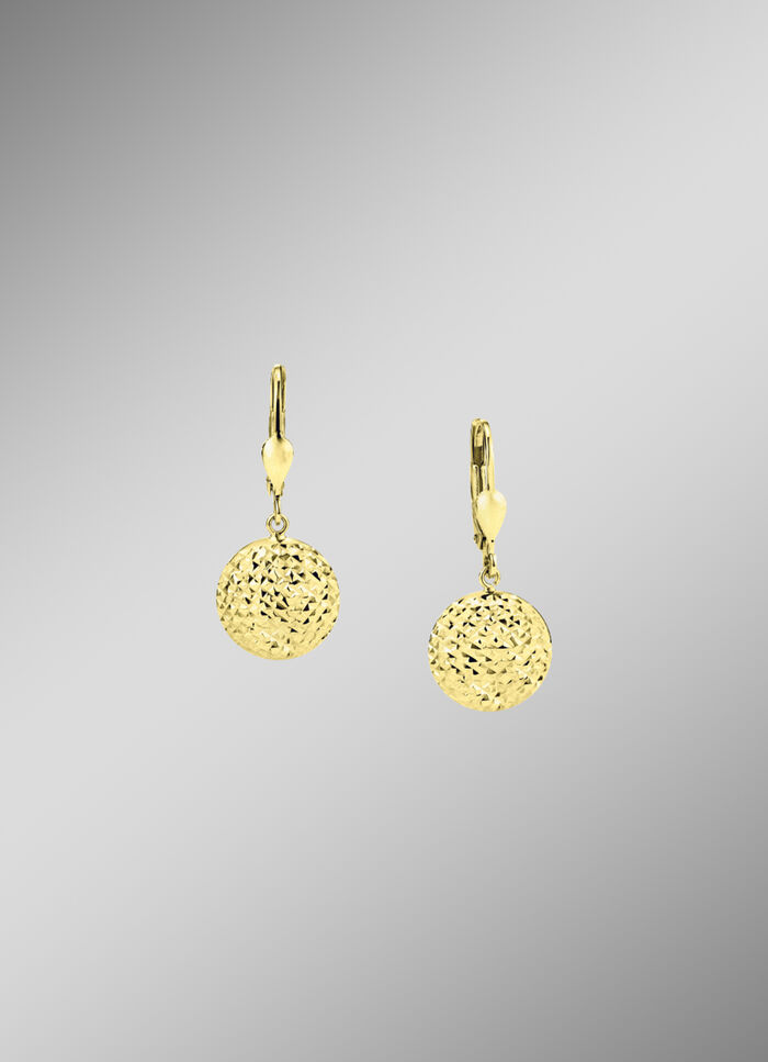 Runde Gold-Ohrhänger 