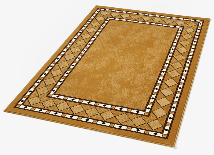 Dicht gewebte Brücken und Teppiche mit Jute-Rückseite BEIGE