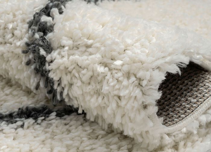 Traumhaft flauschige Shaggy-Br&uuml;cken, -Galerien und -Teppiche CREME