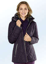 Jacke mit seitlicher Längssteppung 