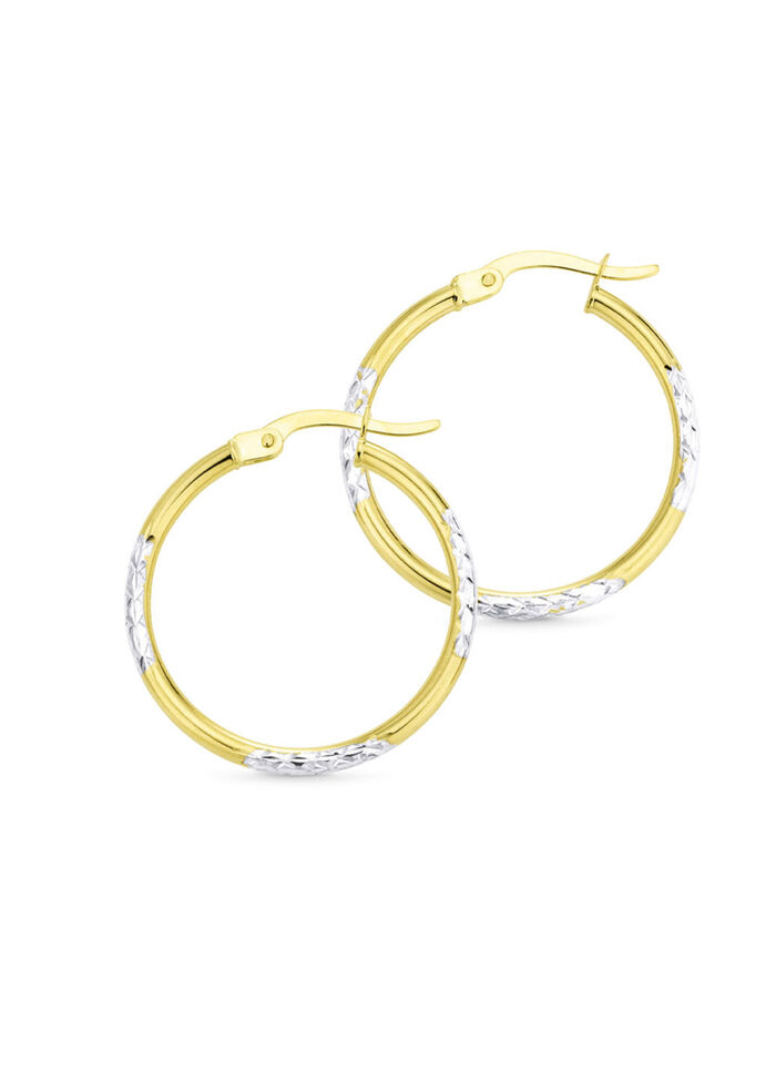 Wundersch&ouml;ne diamantierte Creolen 