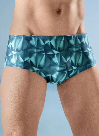 Schwab Badehose in höherer Slipform mit halbem Vorderteilfutter 