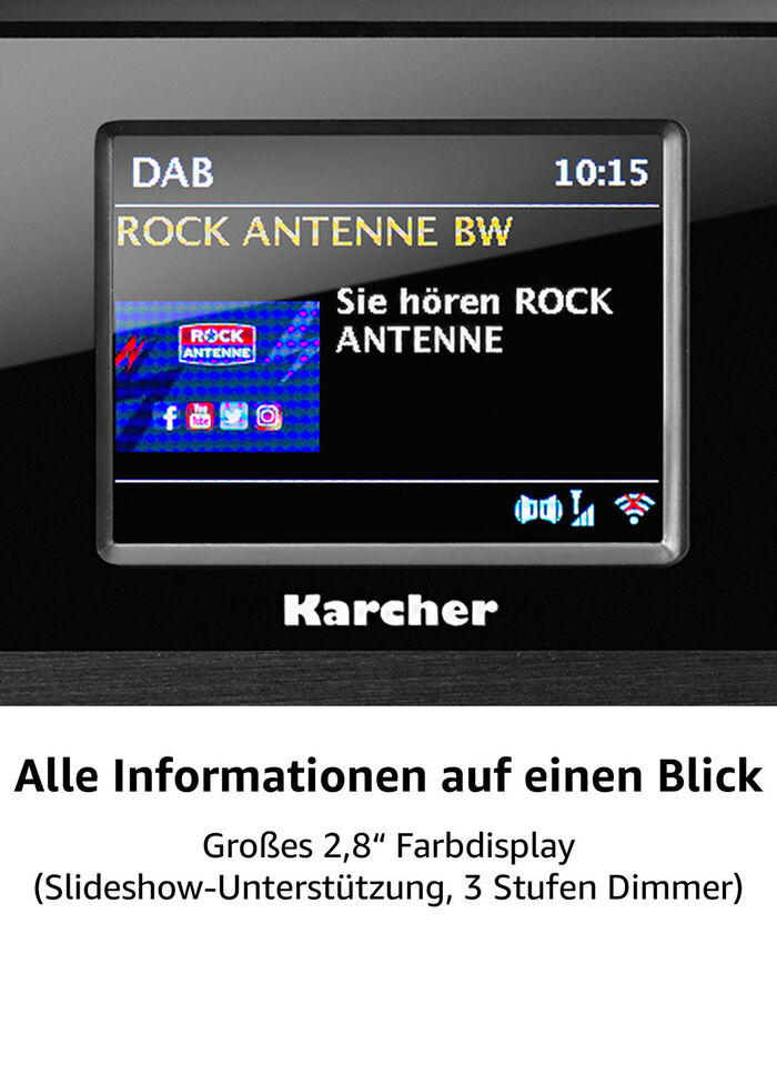 "Karcher" Internetradio mit CD-Spieler 