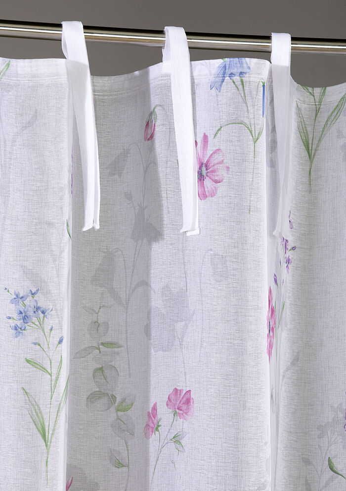 Dekoschal mit Blumen-Motiven 