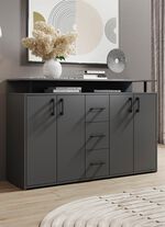 Stylisches Highboard ANTHRAZIT