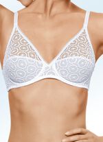 Chantelle B&uuml;gel-BH mit Stickereispitze im  Vorderteil WEISS