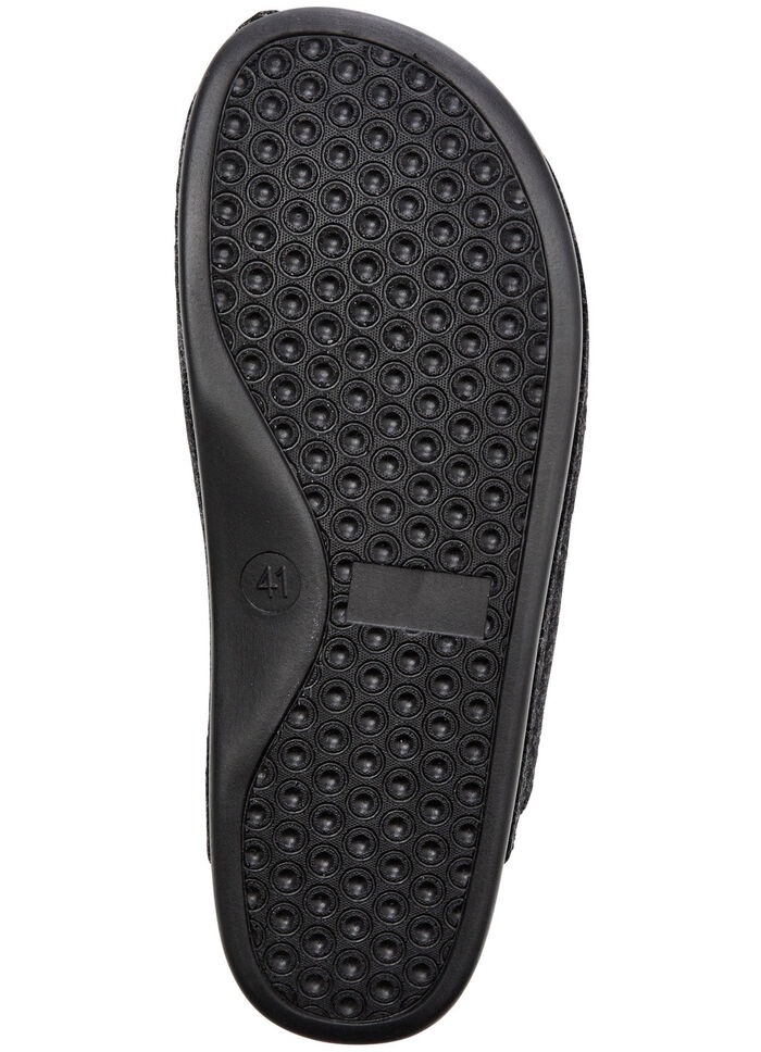 Klassische Herren-Hausschuhe, mit anatomisch geformtem Fußbett ANTHRAZIT