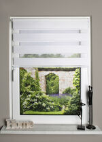 Kettenzugrollo mit Klemmträgern 