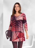 Longshirt mit rundem Halsausschnitt 