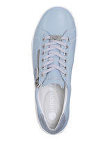 Remonte Schnürschuh mit metallisch geprägtem Einsatz HELLBLAU