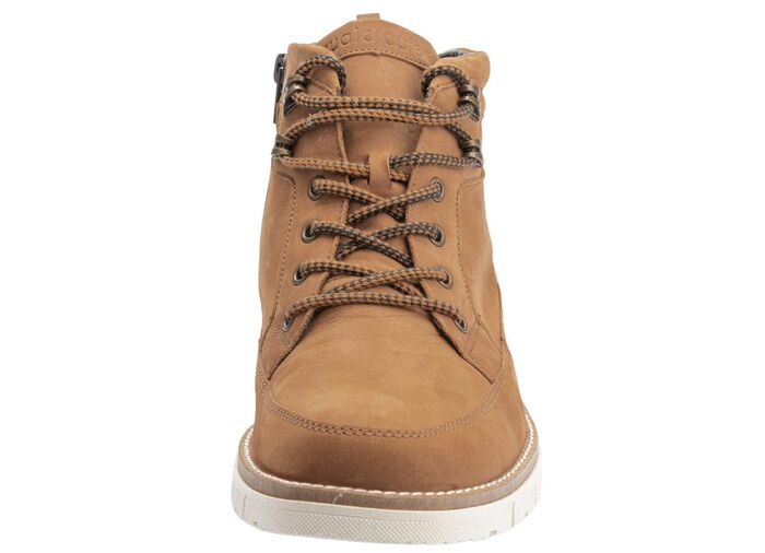 Waldl&auml;ufer Schn&uuml;r-Stiefelette aus hochwertigem Nubukleder CAMEL