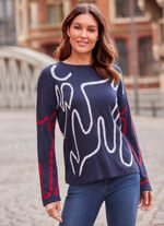 Pullover mit grafischem Jacquardmuster 