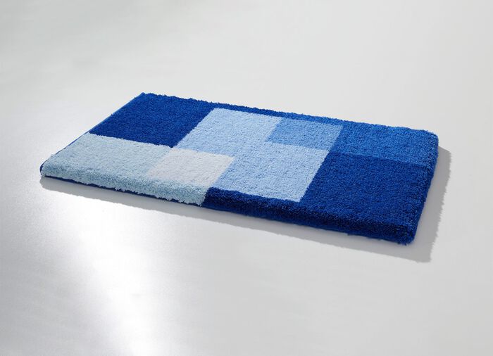 Badgarnitur von Grund mit rutschhemmender R&uuml;ckseite BLAU
