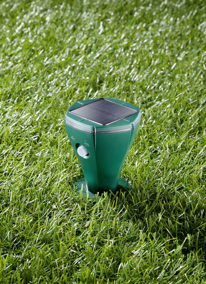 Maulwurfvertreiber mit Erdbohrer 