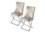 Trendige Esszimmer-St&uuml;hle, 2er-Set CREME