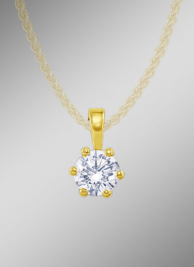 Massiver Brillant-Anhänger 