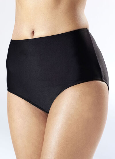 Zweierpack Bikinihosen, in höher geschnittener Form, mit formendem Vorderfutter 