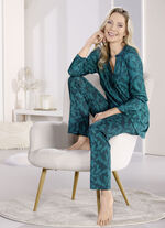 Laurina Schlafanzug mit langen Ärmeln und langer Hose  