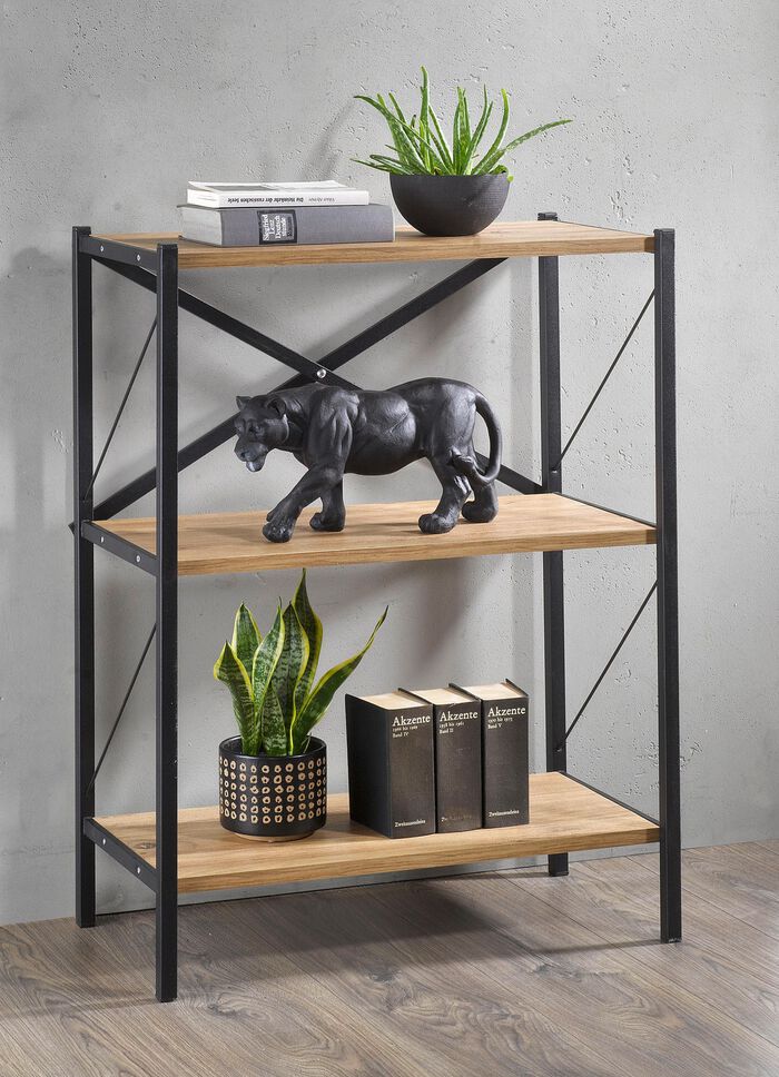 Standregal mit Rahmen aus Metall 