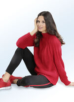 Leggings mit effektvollem Zierband SCHWARZ