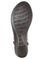 ELENA EDEN, sommerliche Damen-Sandaletten, Weite G, aus Leder WEISS