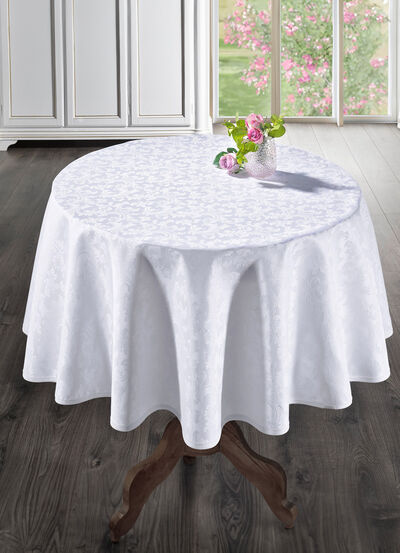 Bügelfreie Tischdecke mit Fleckschutz-Ausrüstung 