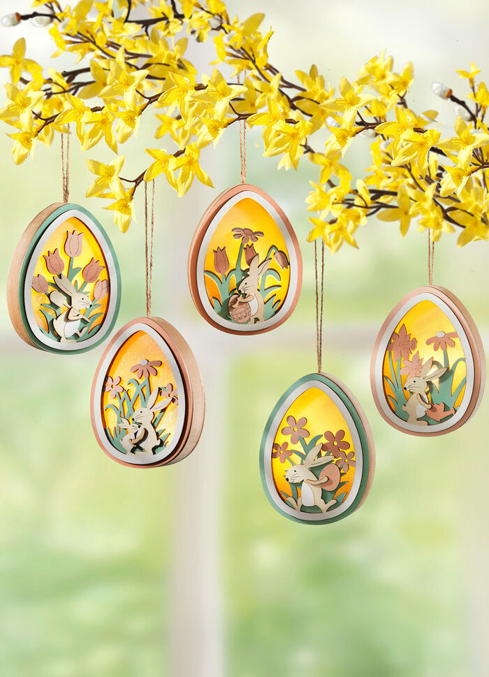 Beleuchtete Ostereih&auml;nger, 5er-Set 