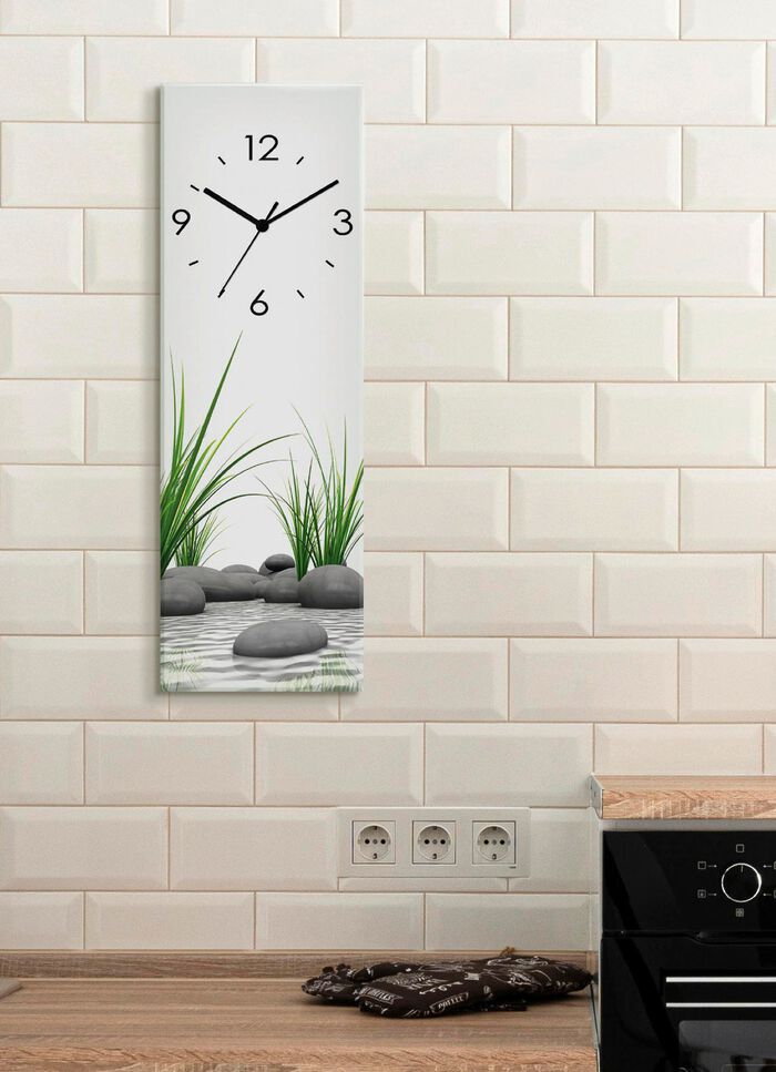 Glas-Wanduhr 